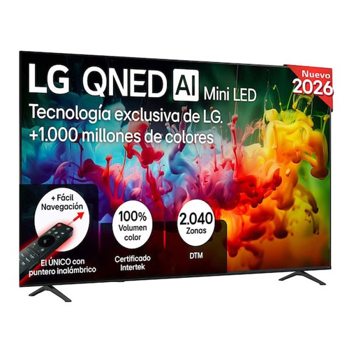 Televisor LG 85QNED70B6A UHD 4K 85" E Smart TV IA