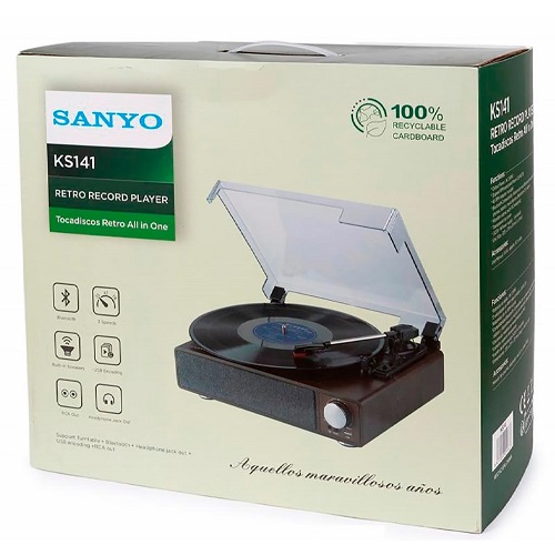Tocadiscos retro Sanyo KS141