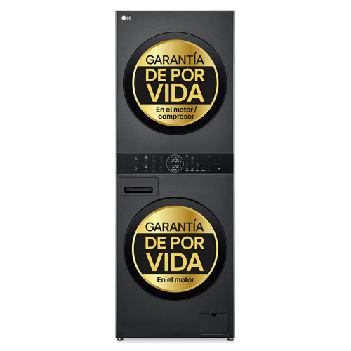 Torre de lavado y secado LG WT1210BBF.APBQPES Lavado 12Kg Secado 10Kg 1400rpm A/C Inox grafito