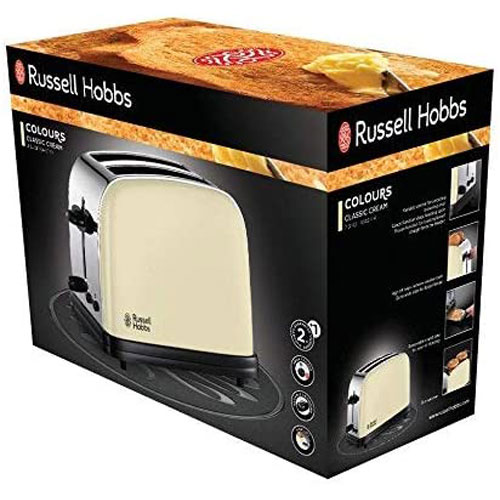 Tostador Russell Hobbs 23334-56 1670W 2 ranuras cortas crema