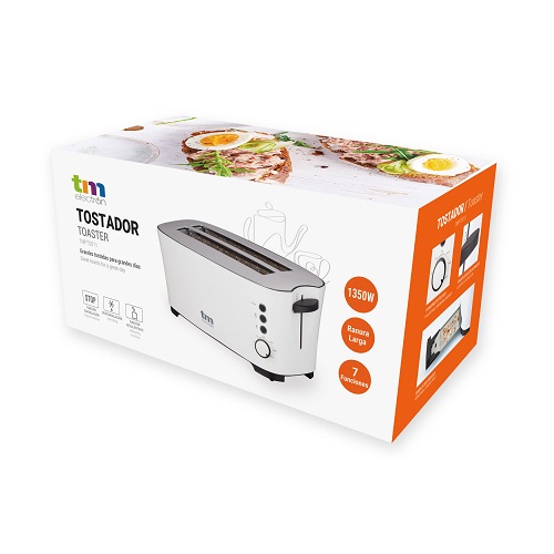 Tostador TM TMPTS011 2 ranuras grandes 1350W