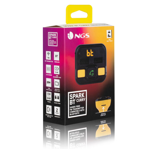 Transmisor FM NGS Bluetooth SPARK BT CURRY