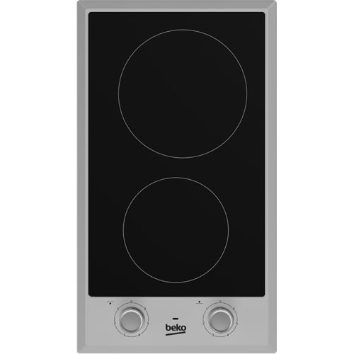 Vitrocerámica Beko HDCC 32200 X 2 fuegos 2900W